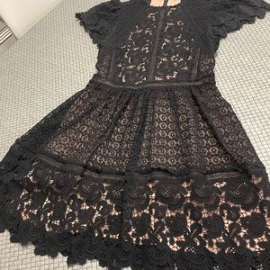Magnificent black Rebecca Taylor dress size 8